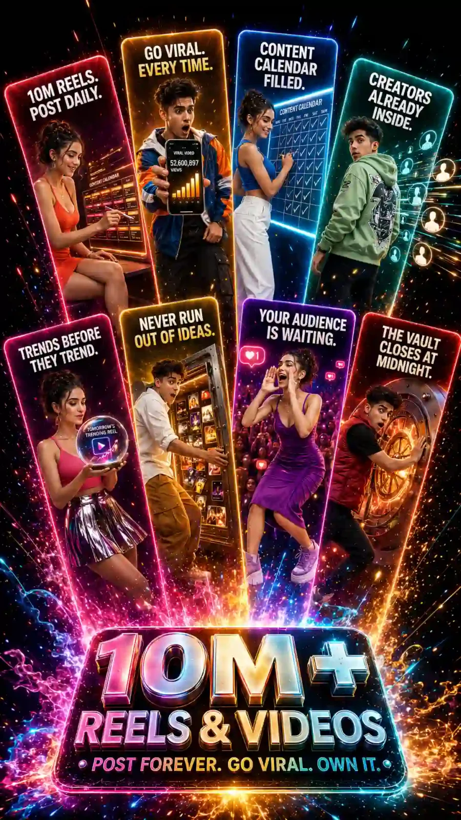 10 Million Reels and Videos